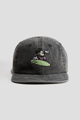 Motif-Detail Cotton Cap