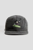 Motif-Detail Cotton Cap