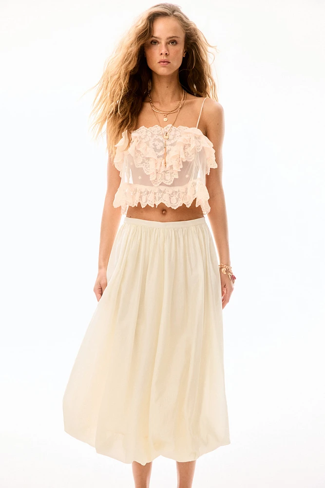 Bubble-Hem Skirt