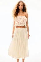 Bubble-Hem Skirt