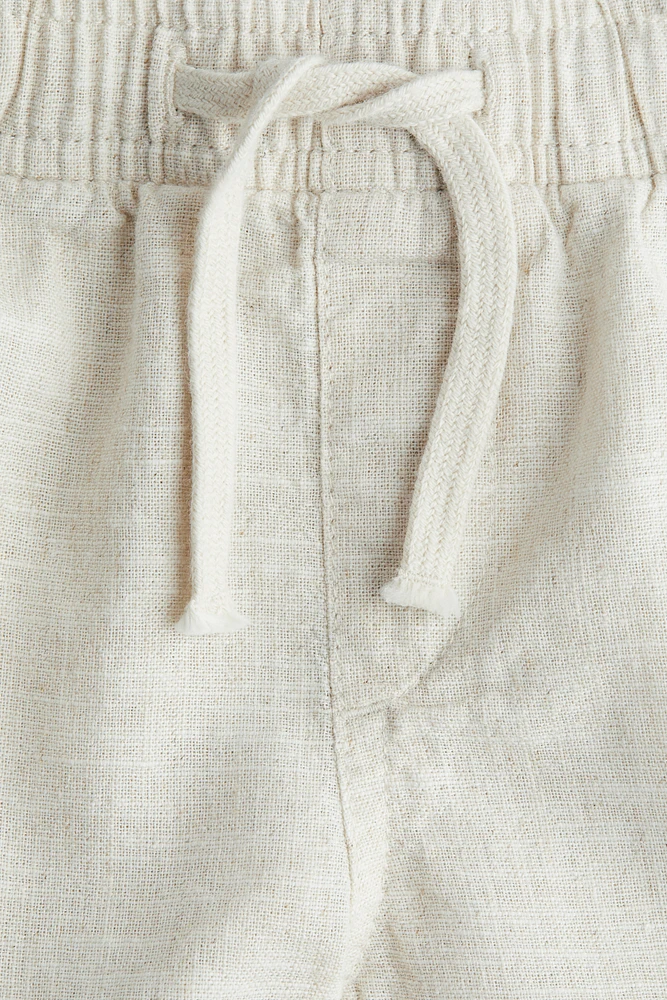 Short en lin mélangé