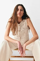 Crochet-Look Vest