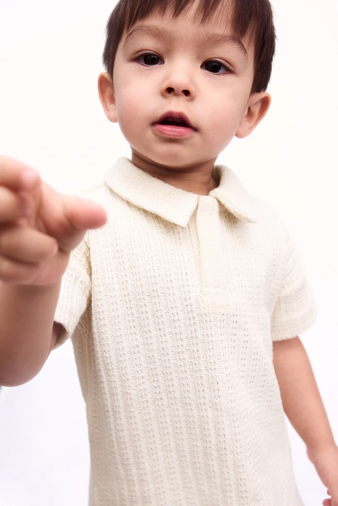 2-Piece Polo Shirt and Shorts Set