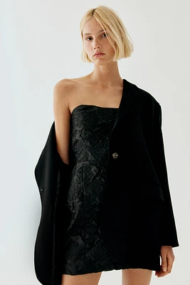 Embossed Mini Dress