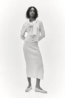 Rib-Knit Cardigan
