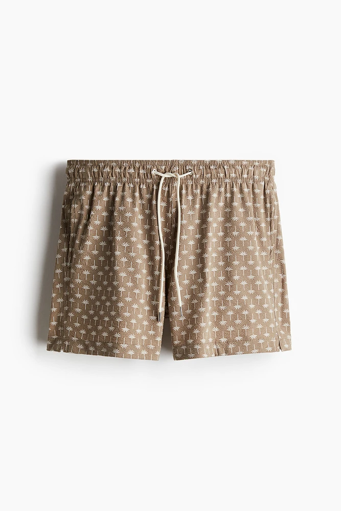Short de bain en seersucker
