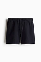 Regular Fit Linen-Blend Shorts