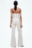 Flared Creased Pants
