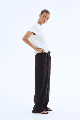 Linen Drawstring Pants