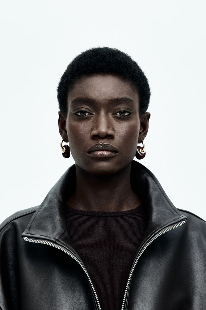 Pendant Hoop Earrings