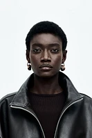Pendant Hoop Earrings