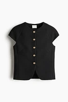 Button-Front Top