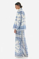 Wide-Leg Drawstring Pants