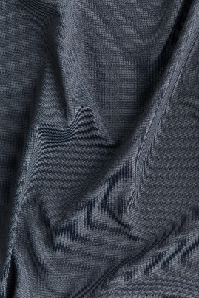 Microfiber Mock Turtleneck Top