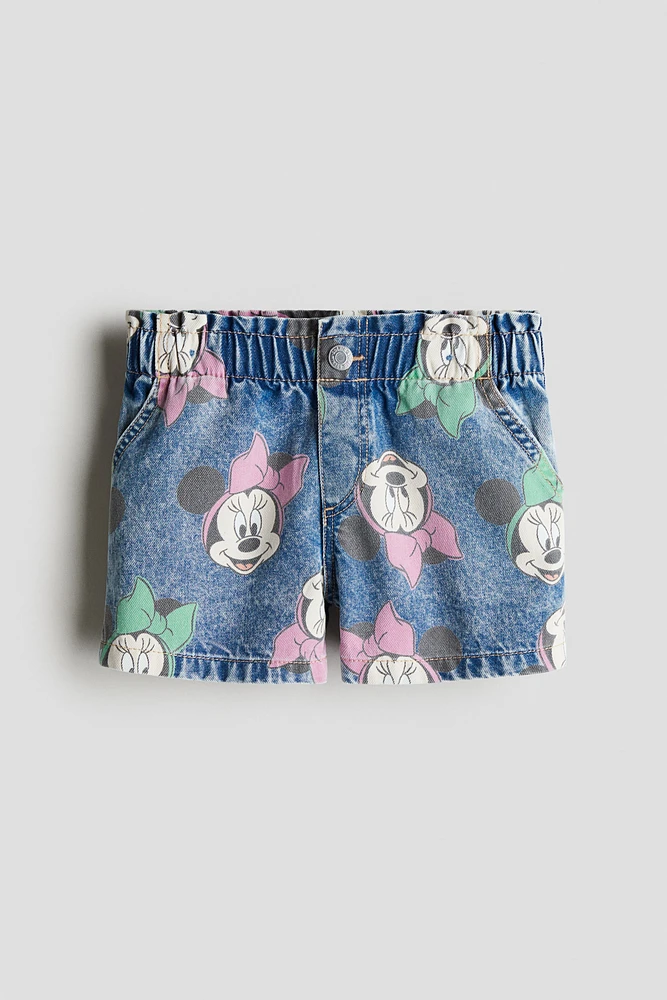 Loose Fit Denim Shorts