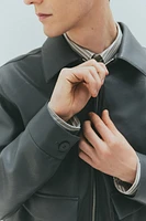 Regular-Fit Coated Jacket