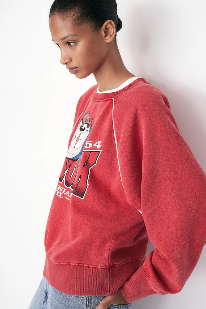 Oversized Printed Sweatshirt