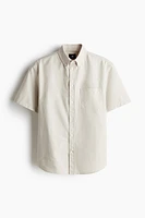 Regular-Fit Short-Sleeved Oxford Shirt