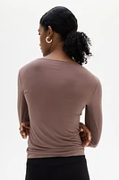 Sheer Jersey Top
