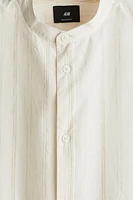 Chemise coupe classique en lin mélangé