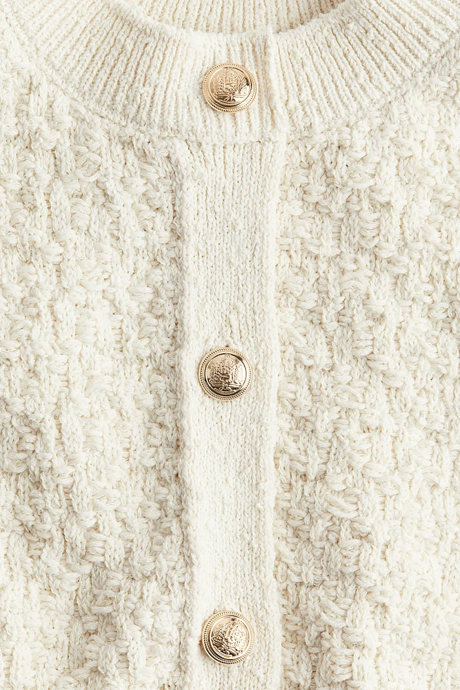 Textured-Knit Cardigan