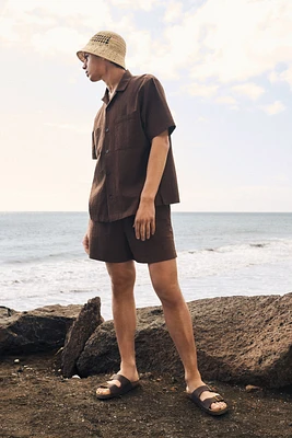 Cotton Pajama Shirt and Shorts