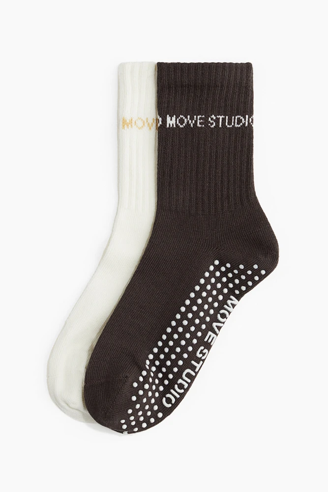 2-Pack Non-Slip Yoga Socks