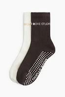 2-Pack Non-Slip Yoga Socks