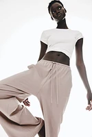 Cotton Drawstring Pants