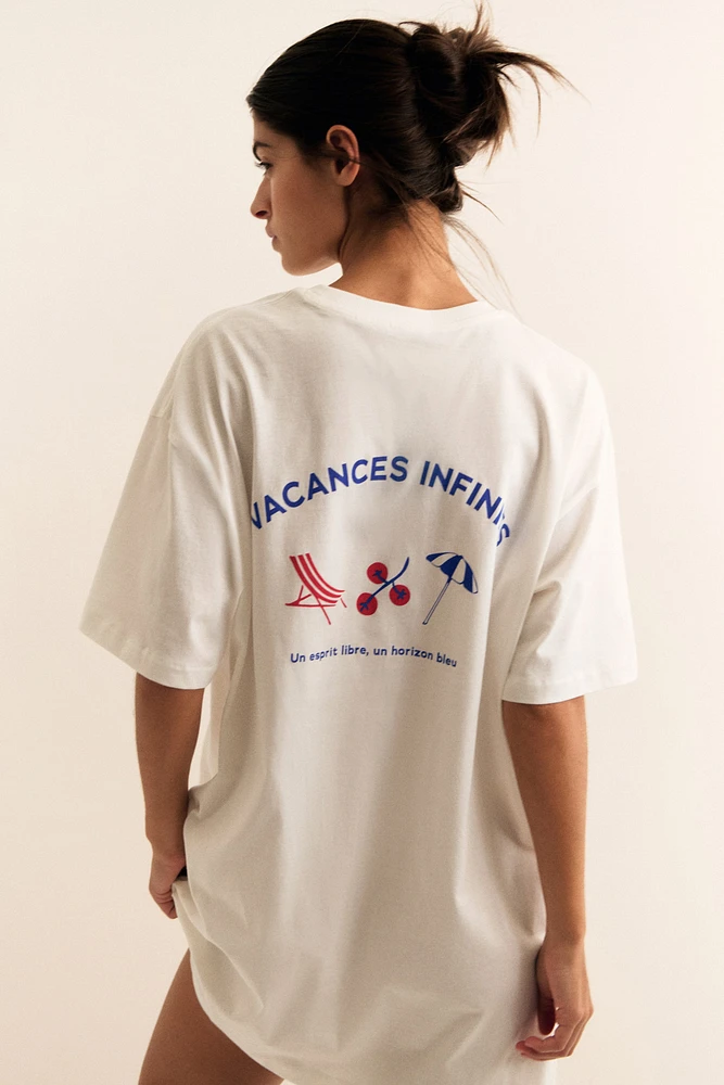 Chemise de nuit imprimée