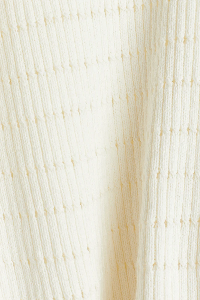 Hole-Knit Sweater