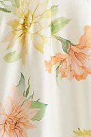 Balloon-sleeved Maxi Dress