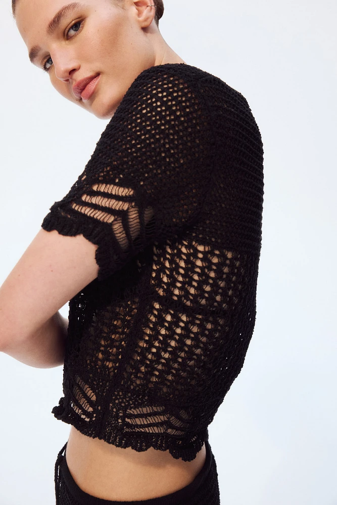 Crochet-Look Beach Top