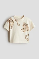T-shirt en coton imprimé