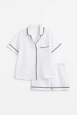 Linen-blend Pajamas