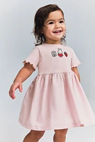 Embroidery-Detail Cotton Dress