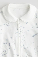 Pajama Jumpsuit with Collar