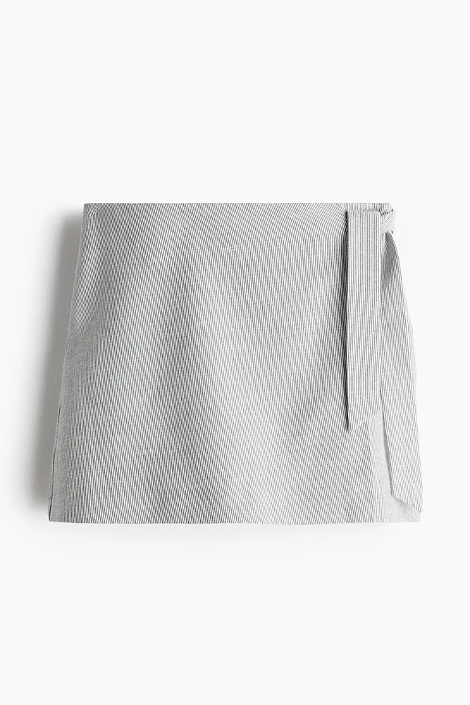 Linen-Blend Skort