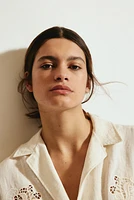 Eyelet Embroidered Shirt