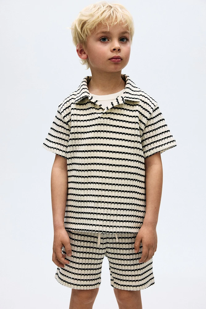 2-Piece Textured-Knit Set