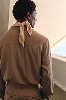 Loose-Fit Satin Shirt