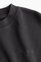 Sweatshirt with Text Motif