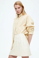 Coated Mini Skirt