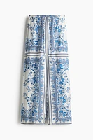 Wide-Leg Drawstring Pants