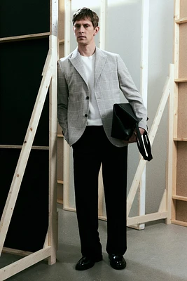 Regular-Fit Single-Breasted Jacket