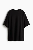 Oversized Short-Sleeved Sweatshirt