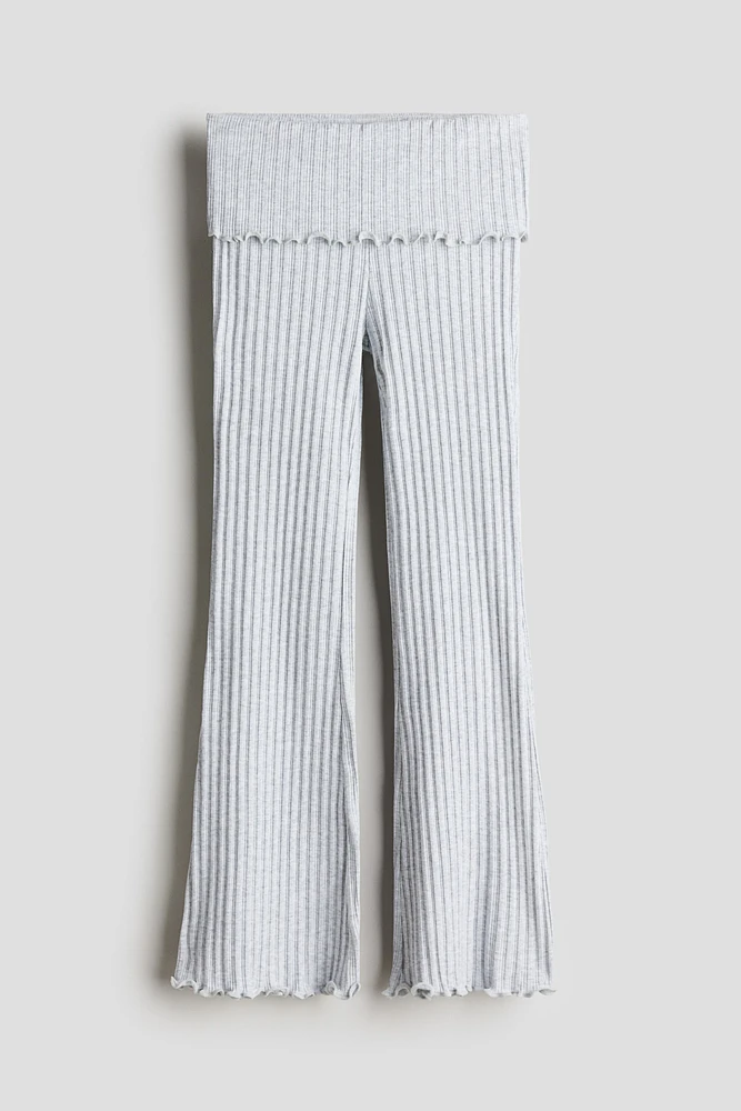 Pantalon évasé en jersey