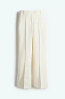 Flared Creased Pants