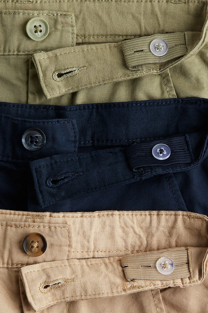 3-pack Cotton Twill Chinos