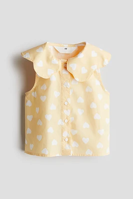 Cotton Blouse with Collar